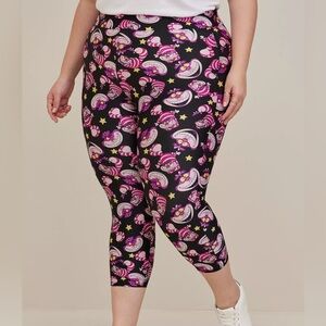 Torrid size 2 Cheshire Cat Alice in Wonderland leggings BNWT